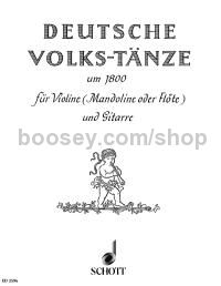Deutsche Volkstänze um 1800 - violin (mandolin or flute) & guitar