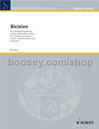 Bicinien - soprano recorder & violin (recorder)