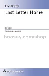 Last Letter Home (choral score)