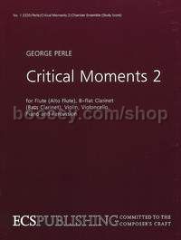 Critical Moments 2 - flute, clarinet, percussion, piano, violin & cello (score)