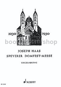 Speyerer Domfestmesse op. 80 (organ score)