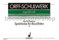Spielstücke für Blockflöten Heft 1a - 2-4 recorders
