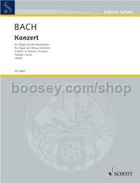 Concerto in D minor BWV 1052 - Organ & Strings (score)