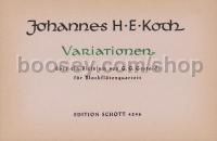 Variationen - 4 recorders (SATB) (score & parts)