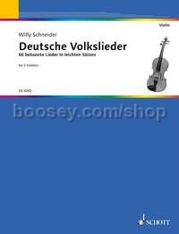 German Folksongs - 2 violins