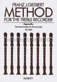 Method for the Treble Recorder - treble recorder