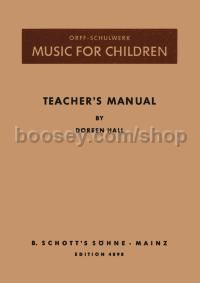 Music for Children (teacher's book)