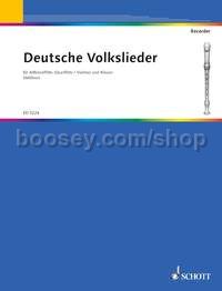 Deutsche Volkslieder - treble recorder & piano