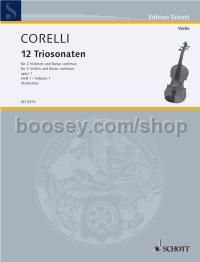 12 Trio Sonatas op. 1 Band 1 - 2 violins & basso continuo