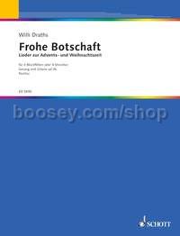Frohe Botschaft - 4 recorders or 4 strings; voice & guitar ad lib. (score)