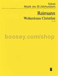 Wolkenloses Christfest - baritone, cello & orchestra (study score)