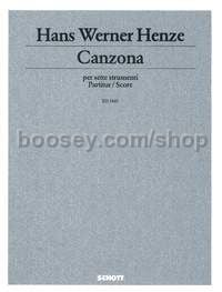 Canzona - oboe, piano, harp, 3 violas & cello (score)