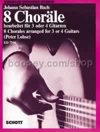 8 Chorales - 3-4 guitars (score & parts)