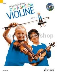 Die fröhliche Violine Band 2 - violin (+ CD)