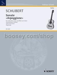 Sonata Arpeggione D 821 - cello (viola, flute) & guitar (score)