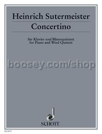 Concertino - clarinet, bassoon, trumpet, horn, tenor trombone & piano (score & parts)