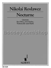 Nocturne Quintet - oboe, 2 violas, cello & harp (score & parts)