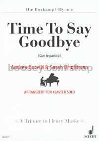 Time To Say Goodbye - piano