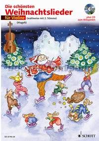 Die schönsten Weihnachtslieder - 1-2 violins (+ CD)