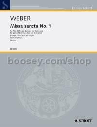 Missa sancta No. 1 Ein B major WeV A.2 / WeV A.3 (score)