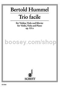 Trio facile op. 101a - violin, viola & piano (score & parts)