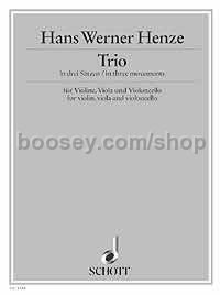 Trio - violin, viola & cello (score & parts)