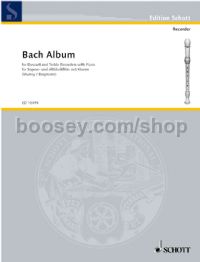 Bach Album (treble recorder & piano)