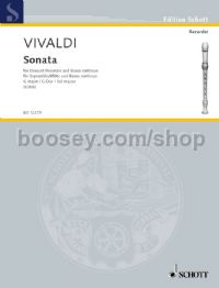 Sonata G Major descant recorder