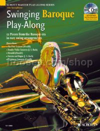Swinging Baroque Play-Along Alto Sax (Book & CD) Schott Master Play-Along Series