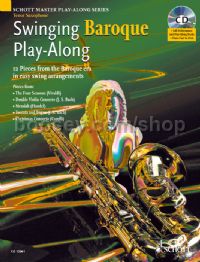 Swinging Baroque Play-Along Tenor Sax (Book & CD) Schott Master Play-Along Series