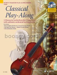 Classical Play-Along Violin (Book & CD) Schott Master Play-Along Series