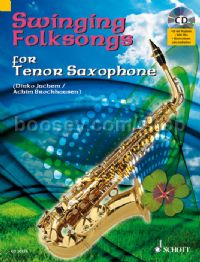 Swinging Folksongs Tenor Sax (Book & CD)