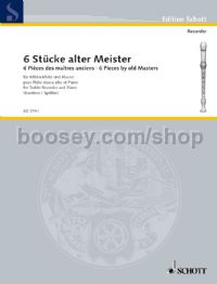6 Stucke Alter Meister treble rec/piano