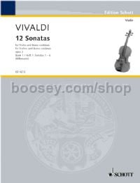 12 Sonatas Op. 2, Vol. 1 for Violin