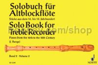 Solobuch Fur Altoblockflote (bk 2) recorder