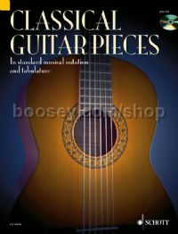 CLASSICAL GUITAR PIECES (50 easy to play) (Book & CD) 