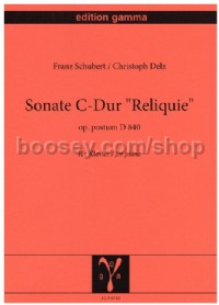 Sonate C-Dur "Reliquie" op. postum  D 840 (Piano)