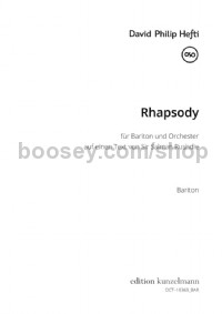 Rhapsody, für Bariton und Orchester (Part)