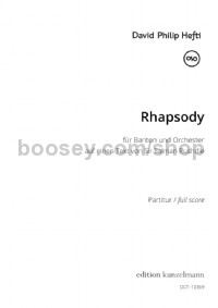 Rhapsody, für Bariton und Orchester (Score)
