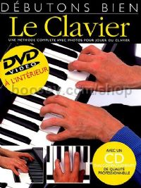 Debutons Bien Clavier Book & CD/DVD French Edition 