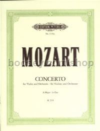 Violin Concerto No.5 in A K219