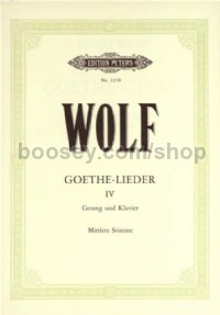 Goethe-Lieder Vol 4 High/Medium