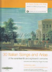30 Italian Songs and Arias of the 17th & 18th Centuries (Medium-Low Voice)