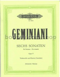 6 Sonatas for Cello, Op. 5