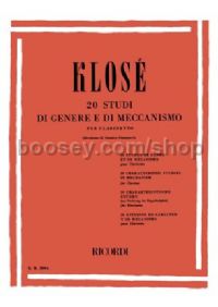 20 Studi Di Genere E Di Meccanismo (Clarinet)