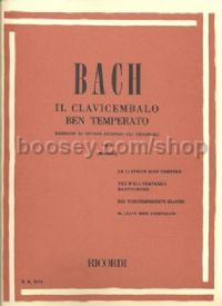 Il Clavicembalo Ben Temperato, Vol.I (Piano)