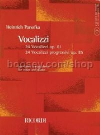 24 Vocalizzi Op.81 / 24 Vocalizzi pregressivi, Op.81 (Voice & Piano) (Book & CDs)