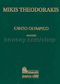 Canto Olympico - tenor, mixed choir, piano & orchestra (score)
