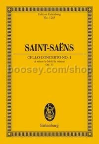 Concerto for Violoncello No.1 in A Minor, Op.33 (Violoncello & Orchestra) (Study Score)