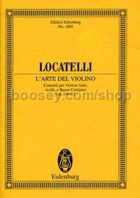 L'arte Del Violino, Op.3 Vol.III (Violin & Orchestra) (Study Score)